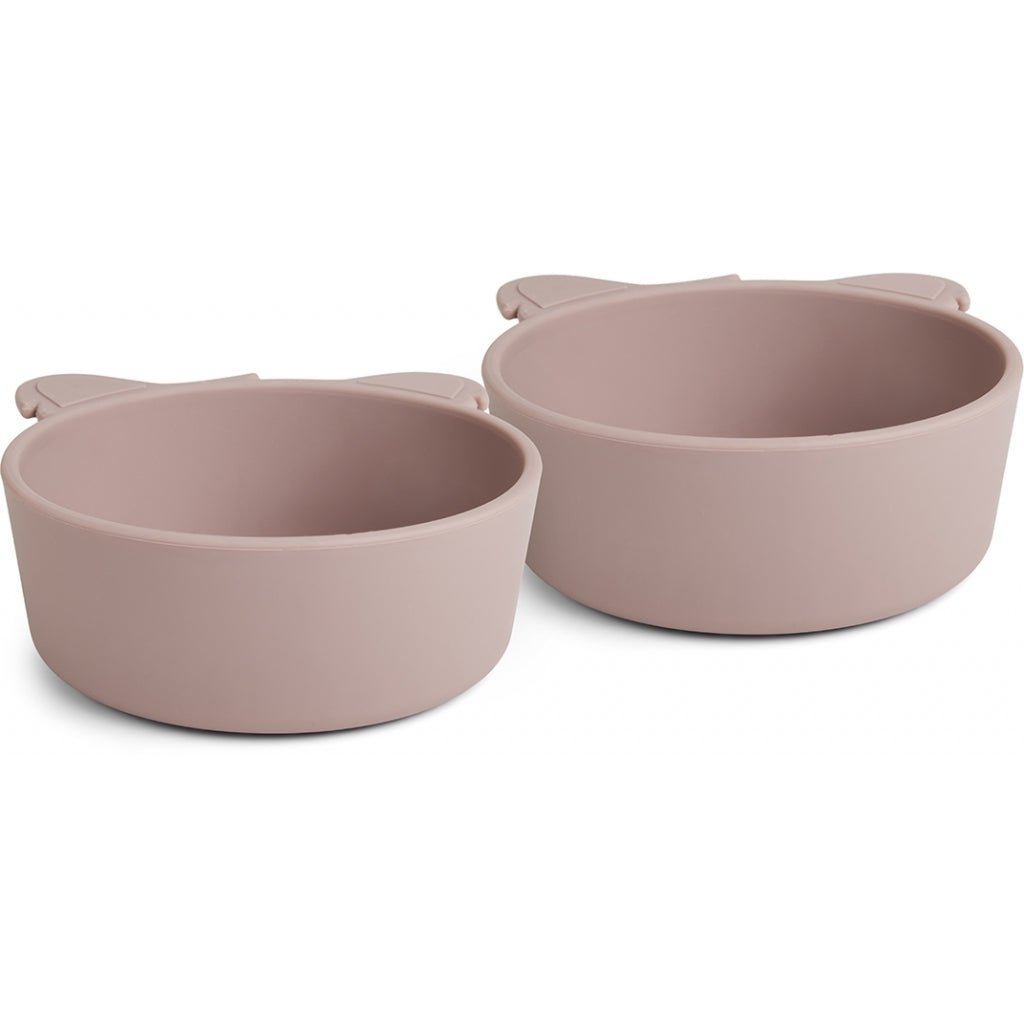 alex | koala siliconen diep bord 2-pack - oudroze