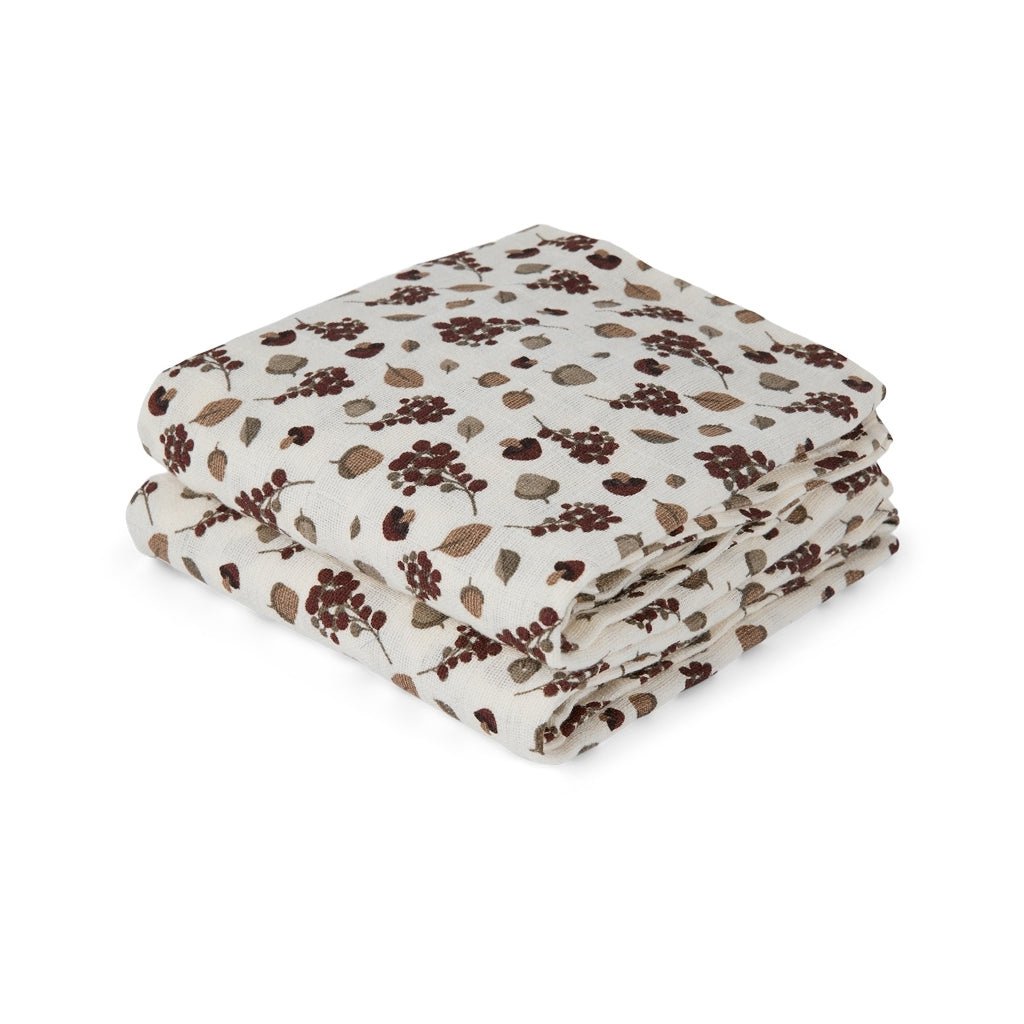 bao | hydrofiele doeken 2-pack - autumn leaf