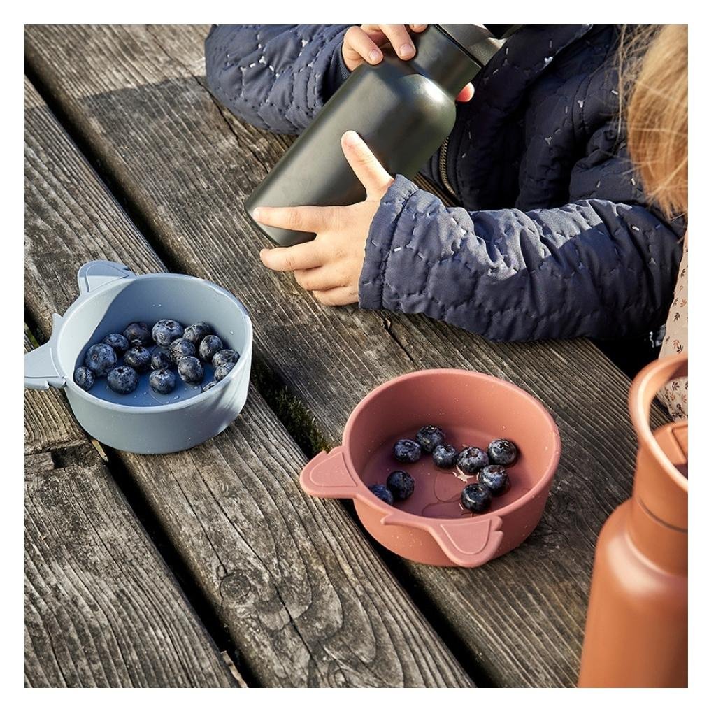 alex | koala siliconen diep bord 2-pack - mahonie