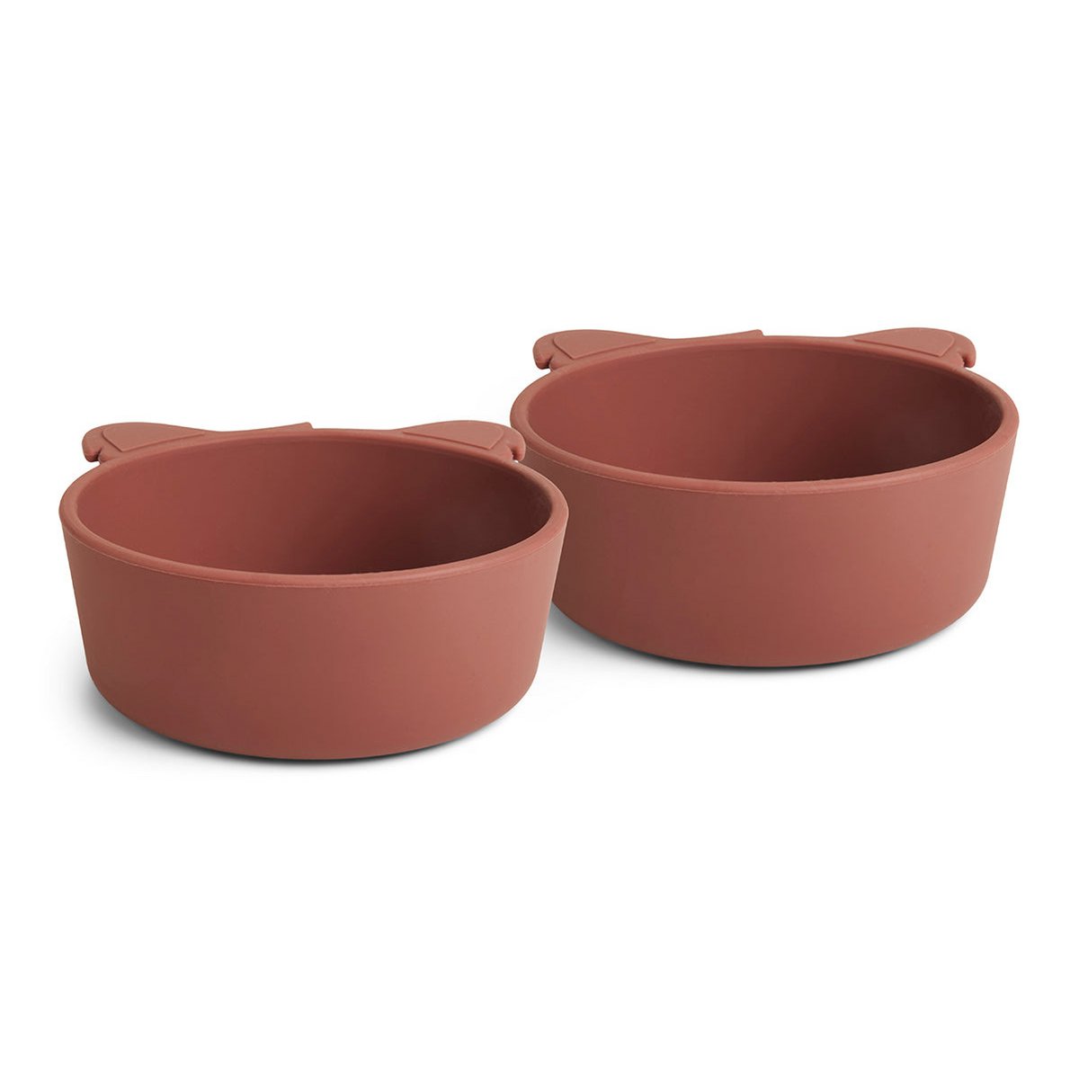 alex | koala siliconen diep bord 2-pack - mahonie