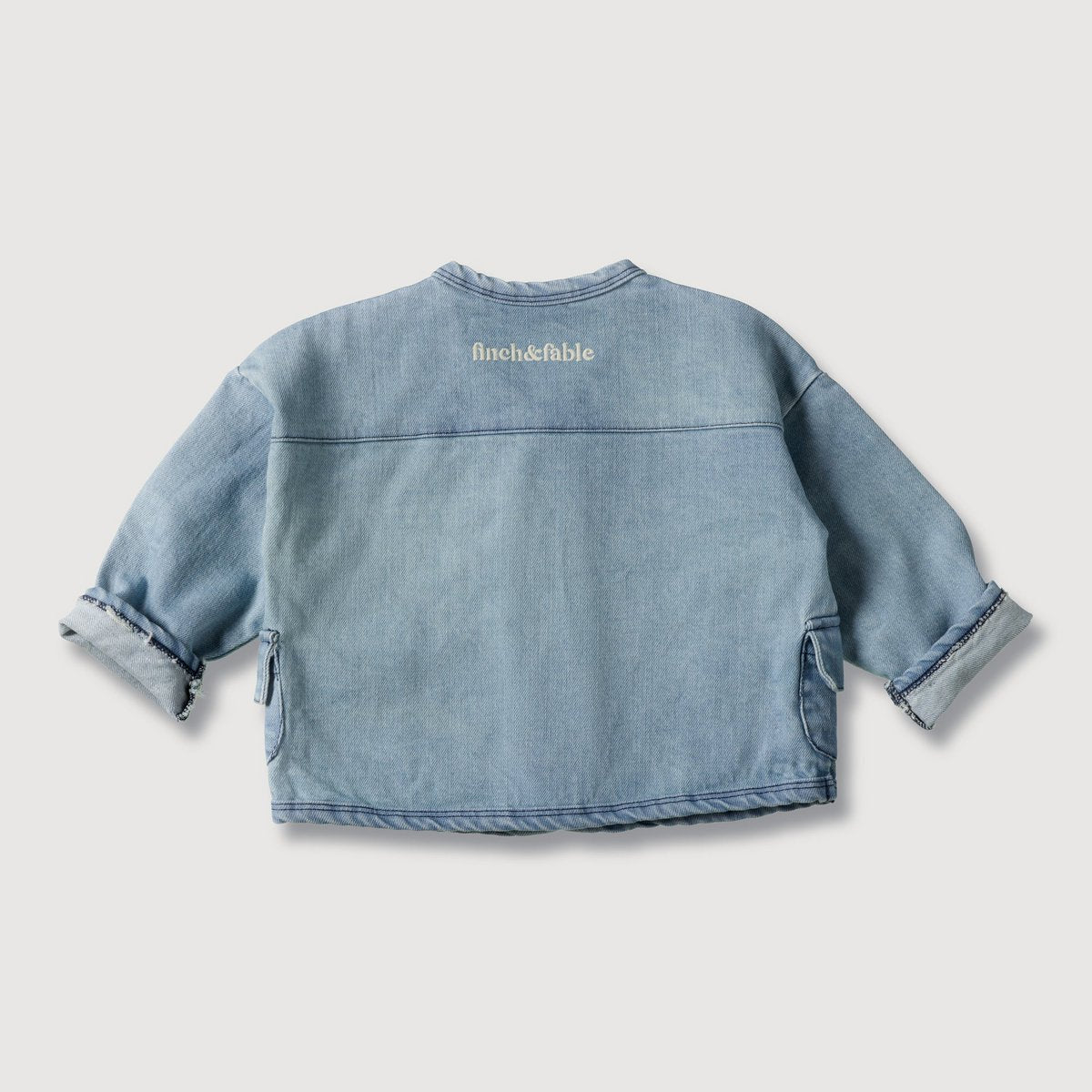 finch & fable | denim jasje van biologisch katoen