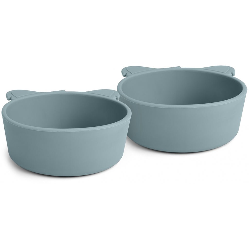 alex | koala siliconen diep bord 2-pack - leigrijs