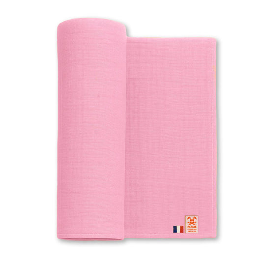 pink | maxi hydrofiele doek van biologisch katoen