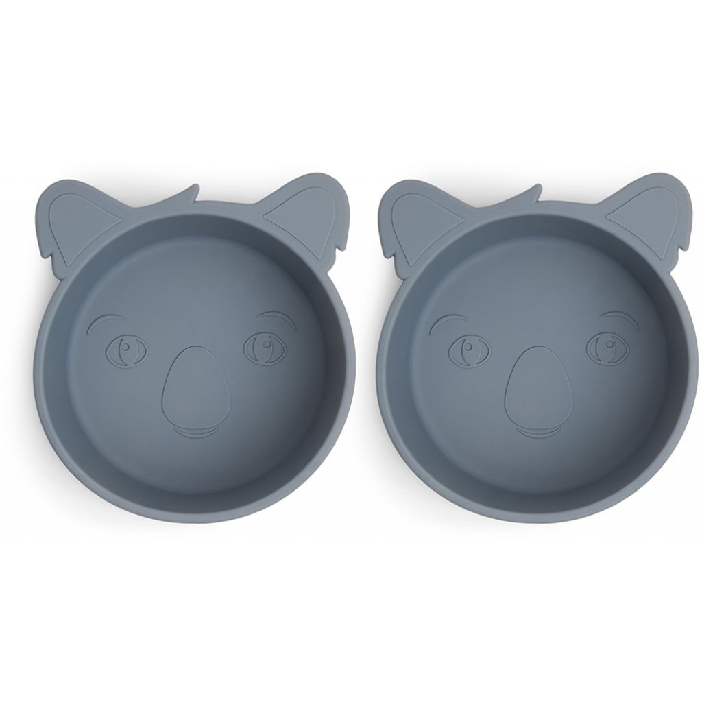 alex | koala siliconen diep bord 2-pack - beringzee