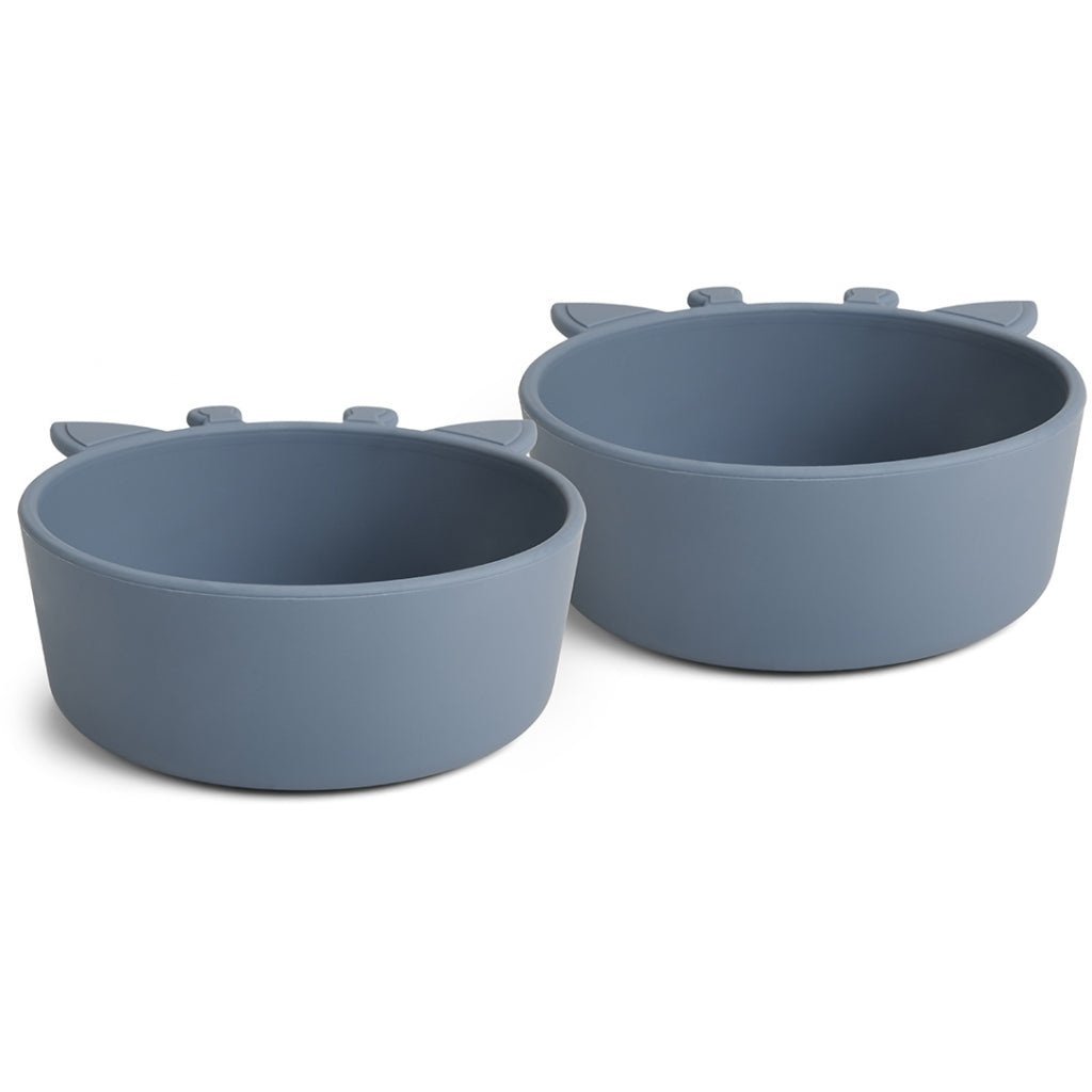 alex | giraf siliconen diep bord 2-pack - beringzee