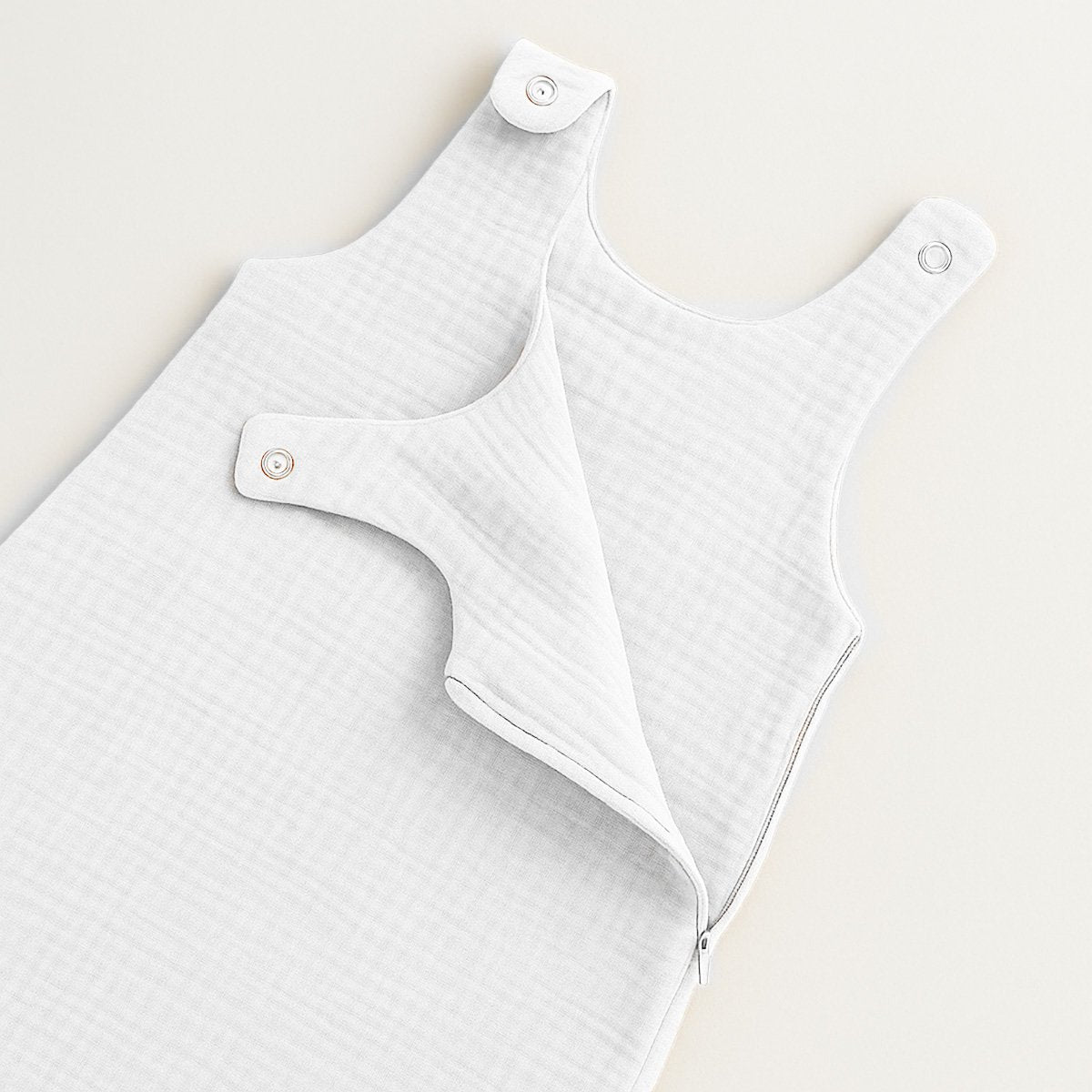 white | zomerslaapzak van biologisch katoen