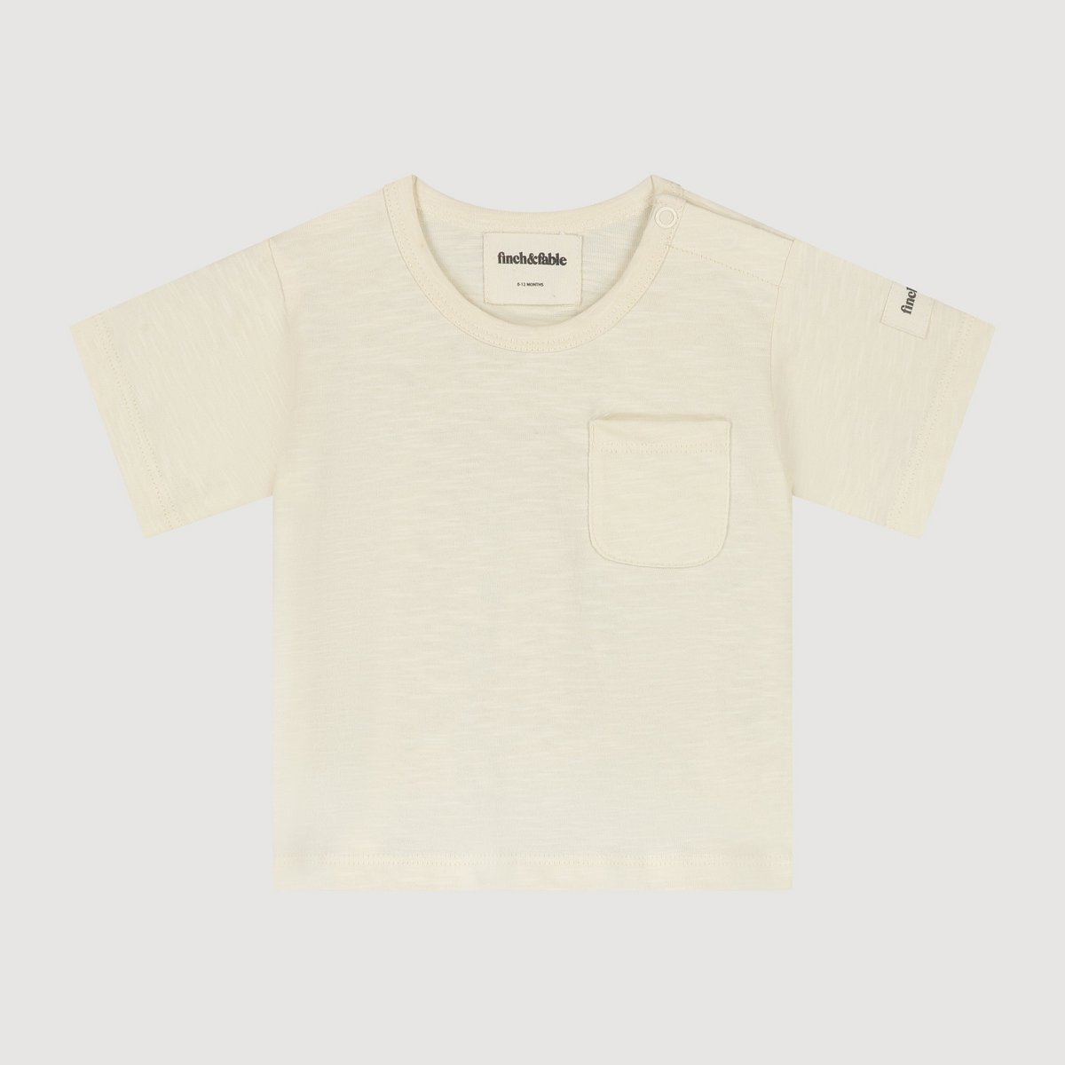 finch & fable | T-shirt van biologisch katoen - lychee