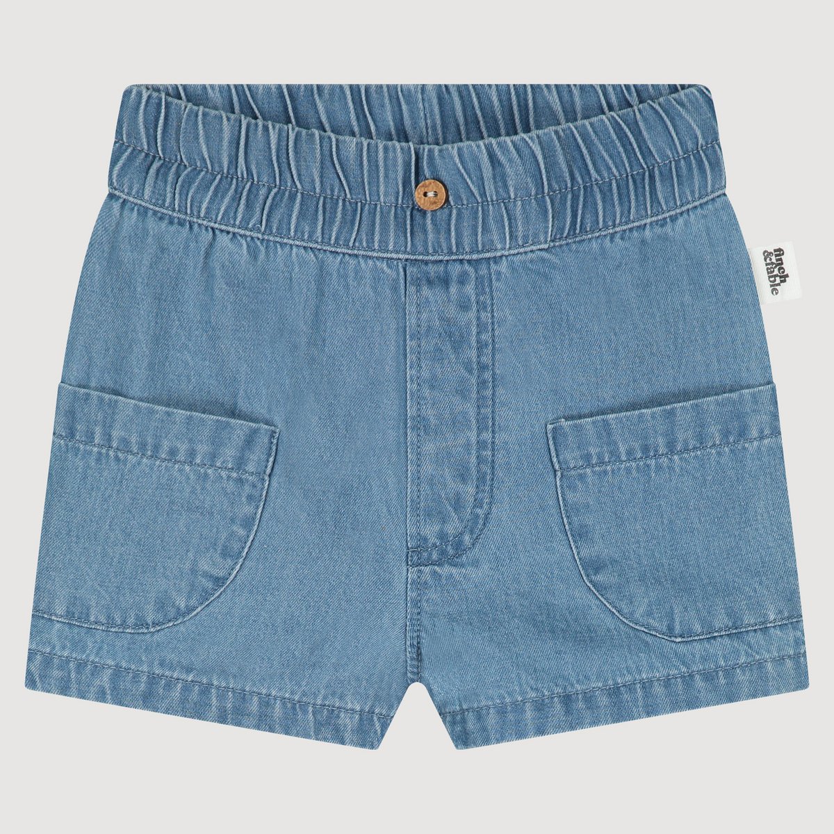 finch & fable | denim short van biologisch katoen