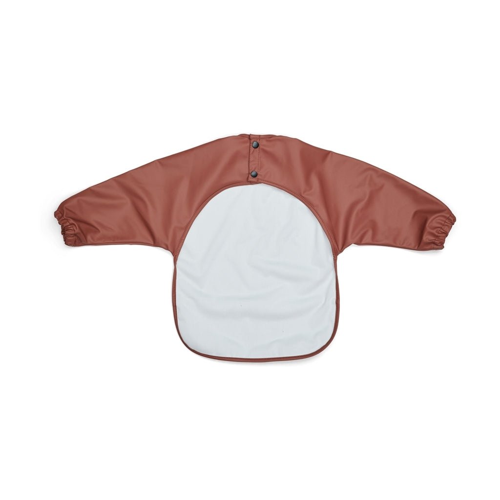 luna | slabbetje met lange mouwen - mahogany leaf