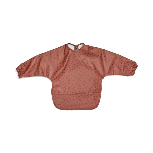 luna | slabbetje met lange mouwen - mahogany leaf