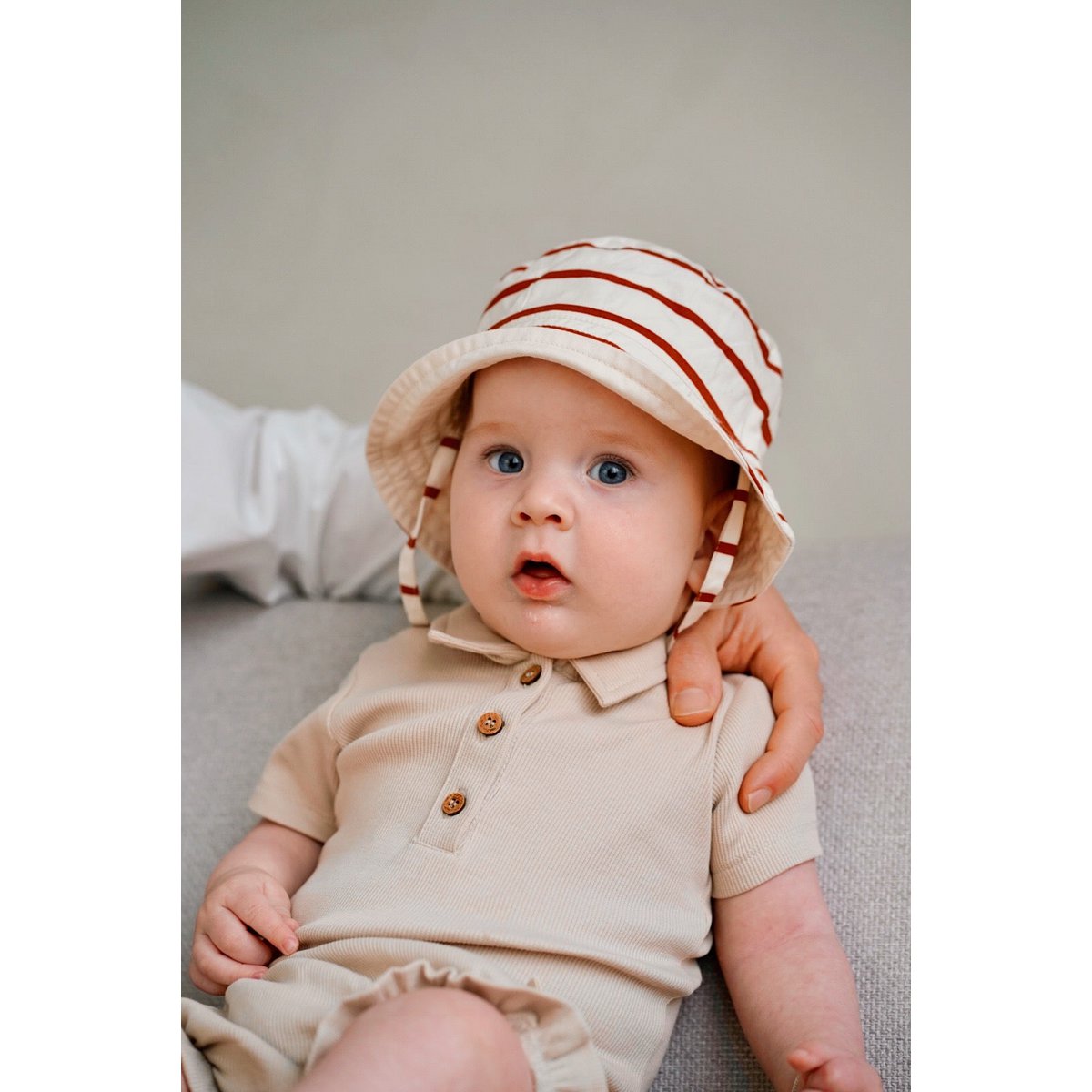finch & fable | ribjersey romper van biologisch katoen - taro