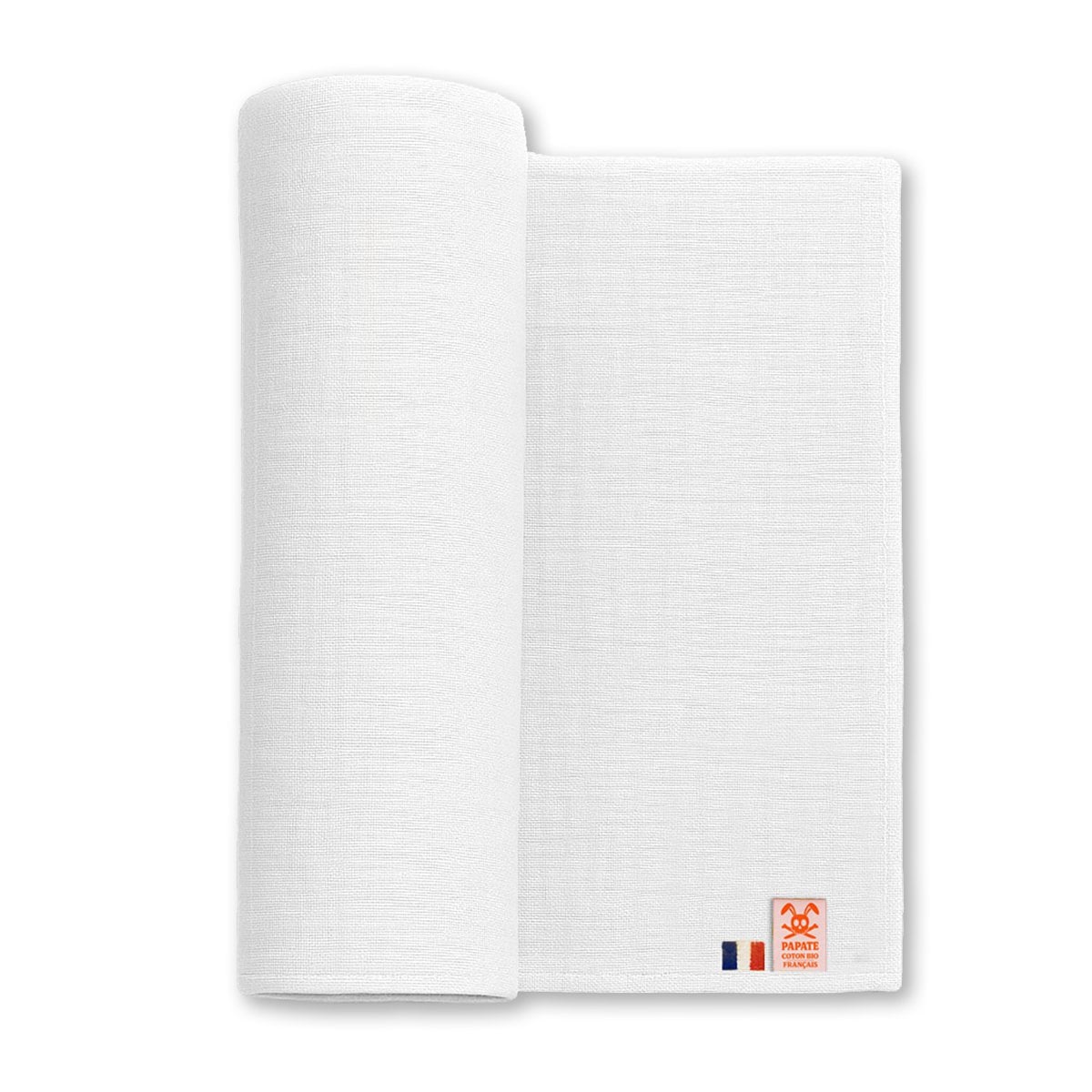 white | maxi hydrofiele doek van biologisch katoen