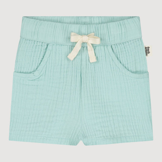 finch & fable | mousseline short van biologisch katoen - mint