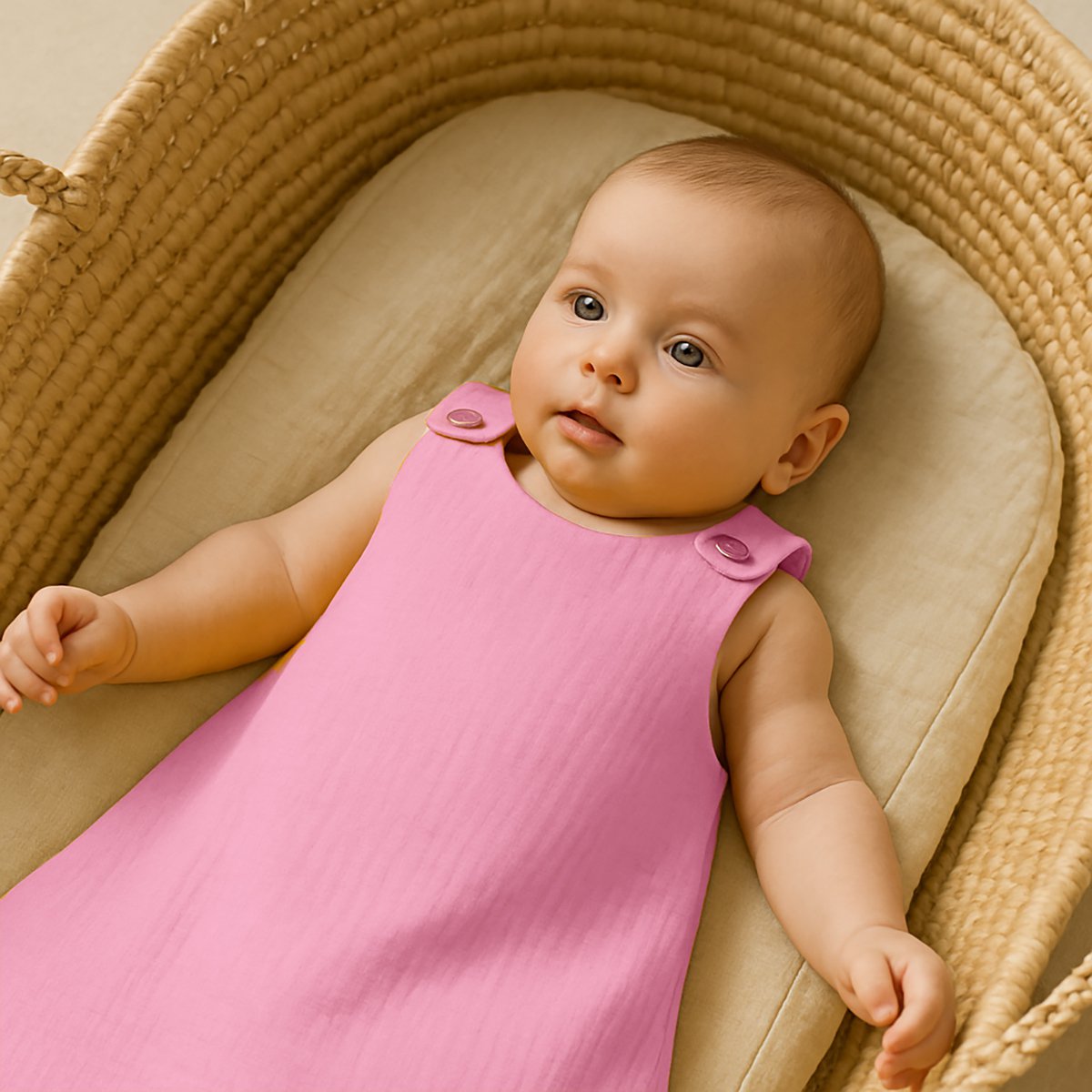 pink | zomerslaapzak van biologisch katoen